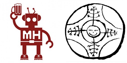 The red MakeHaven logo, next to the brewing group logo.